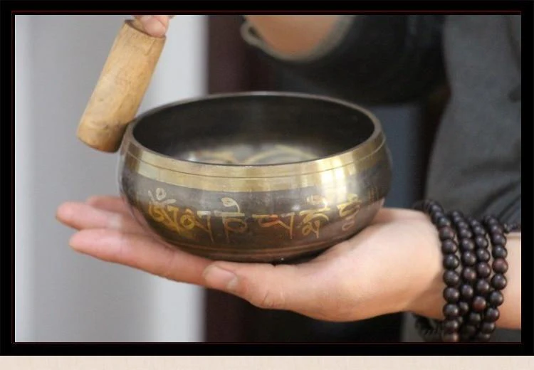 Handmade Copper Tibetan Singing Bowl - Image 9