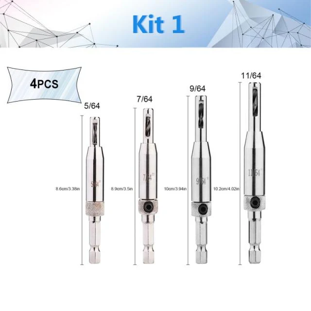 Self Centering Woodworking Core Drill Bit Set - Image 5