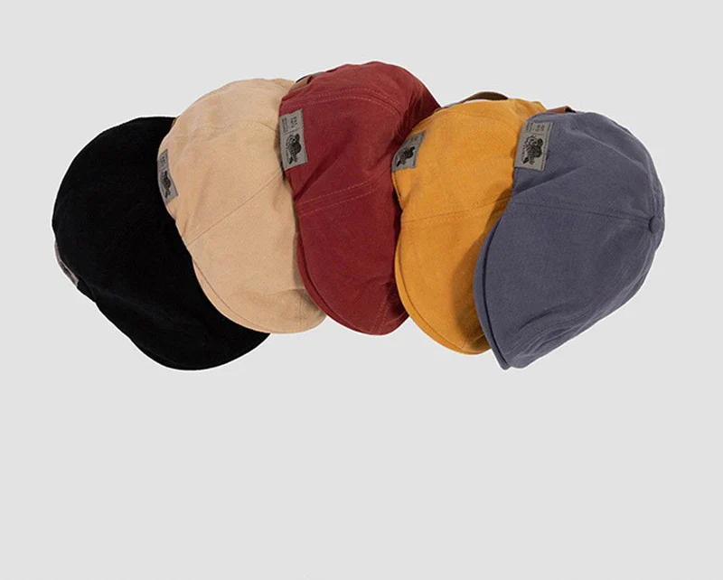 KyotoRetro Classic Japanese Cotton Beret - Image 8