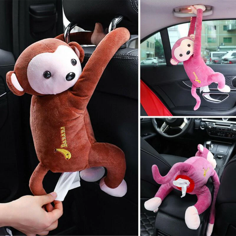 Creative Hanging Monkey Tissue Holder for Home and Car - Image 2