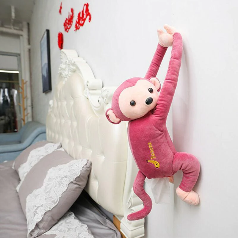 Creative Hanging Monkey Tissue Holder for Home and Car - Image 4
