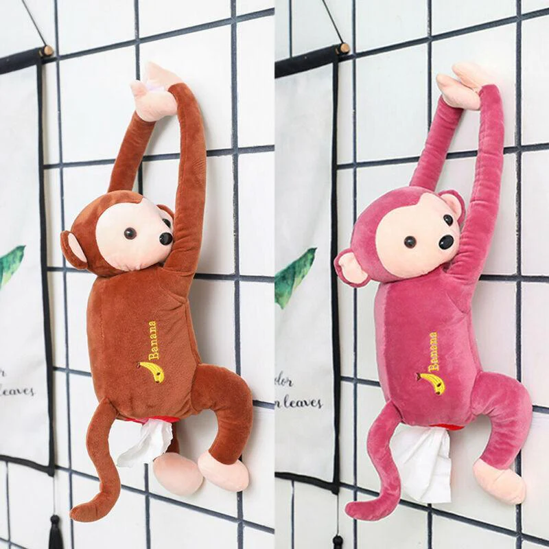 Creative Hanging Monkey Tissue Holder for Home and Car - Image 5