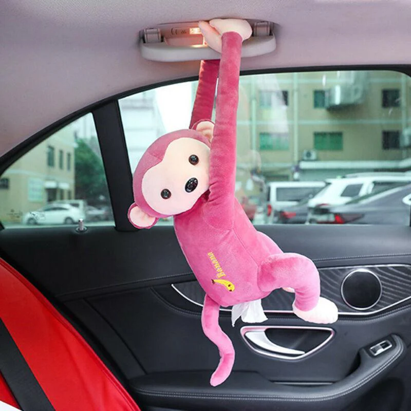 Creative Hanging Monkey Tissue Holder for Home and Car - Image 6