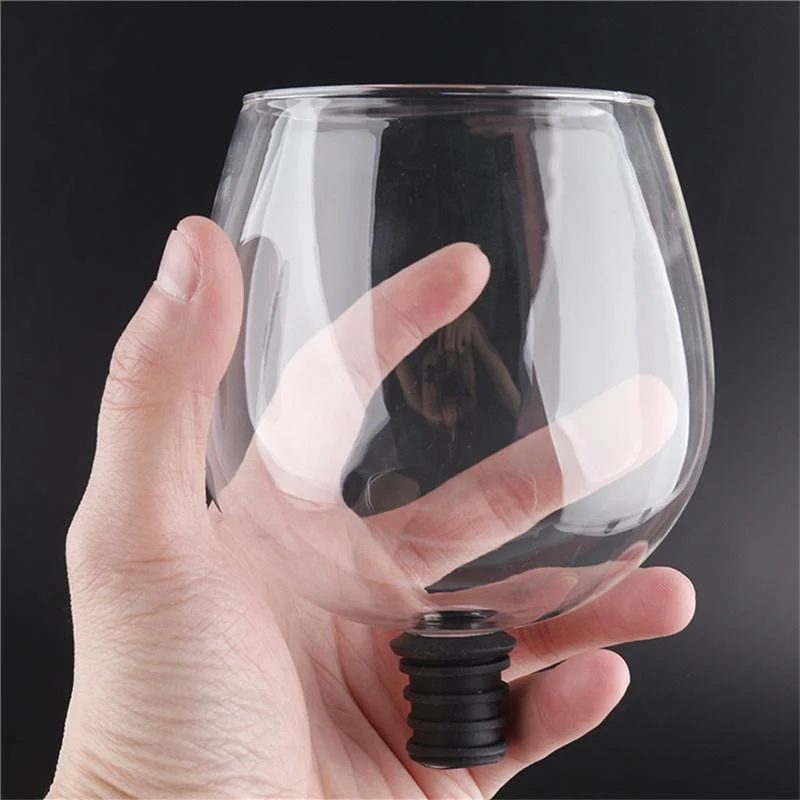 Creative Wine Glass-to-Bottle Attachment - Image 2