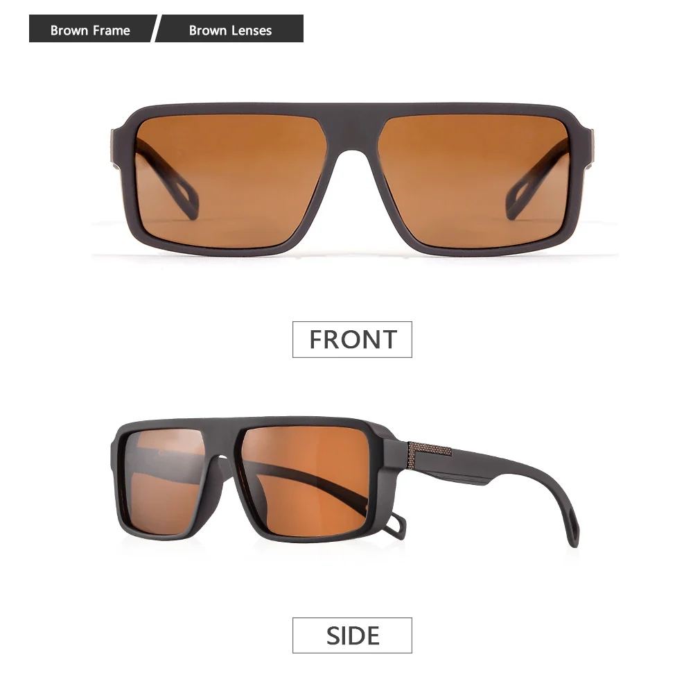 Classic Square Polarized UV400 Protected Anti-reflective Driving Sunglasses - Image 12