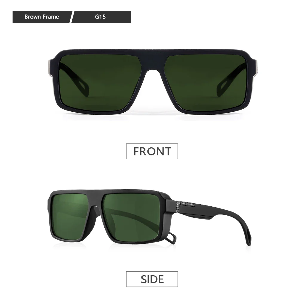 Classic Square Polarized UV400 Protected Anti-reflective Driving Sunglasses - Image 15