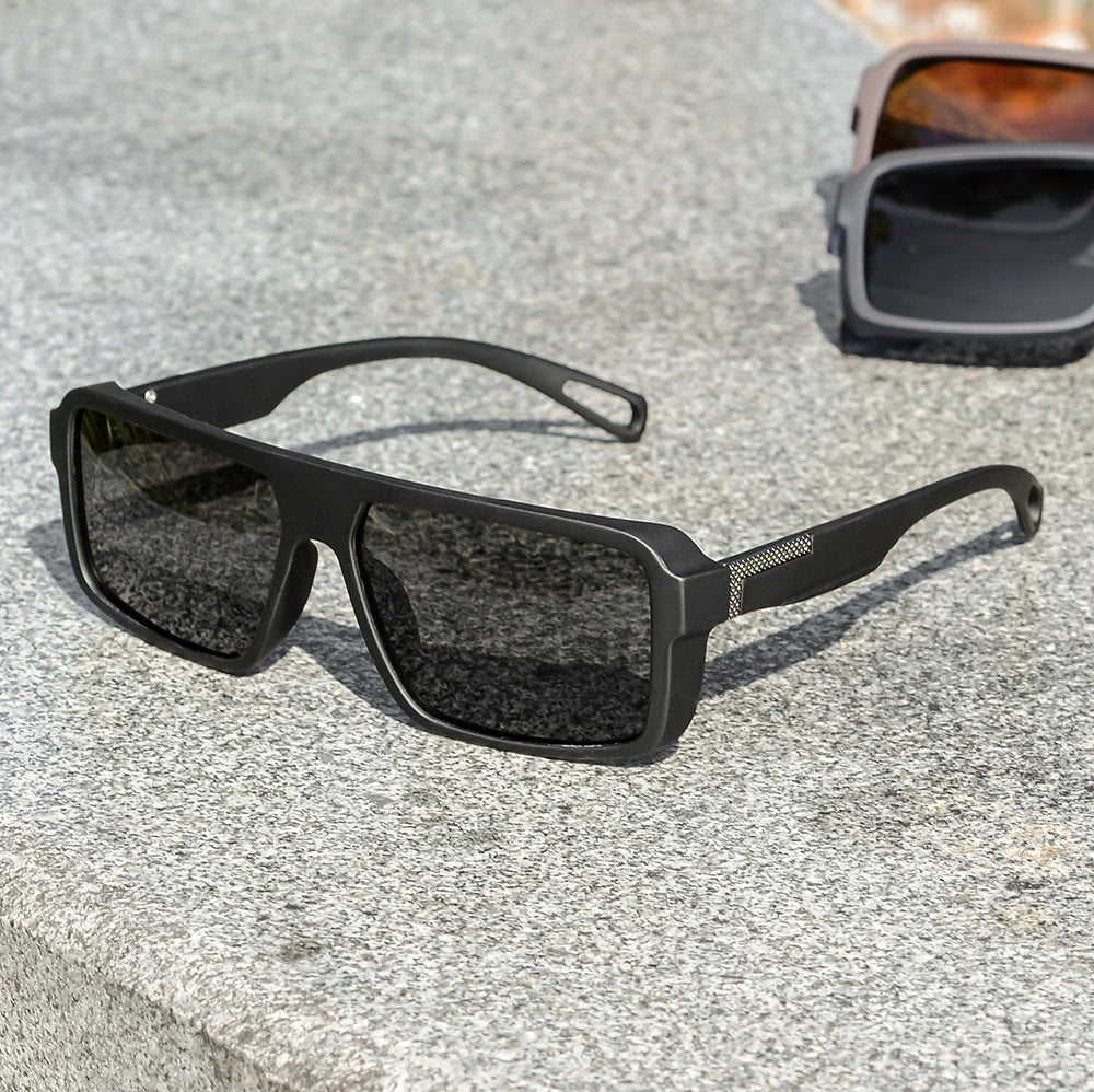 Classic Square Polarized UV400 Protected Anti-reflective Driving Sunglasses - Image 7