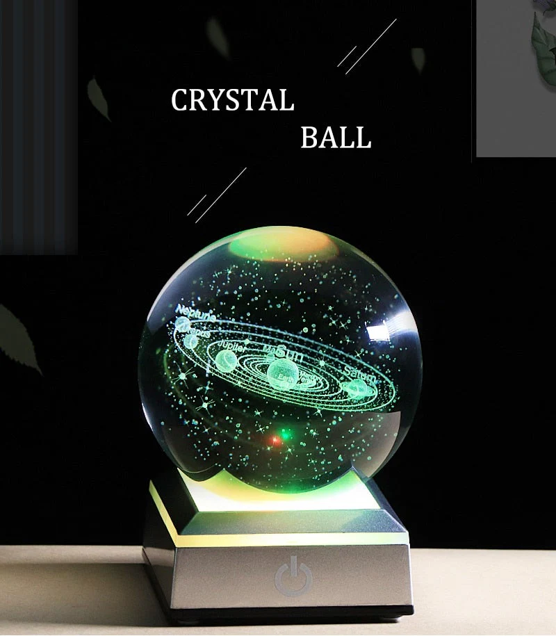 Laser Engraved Solar System LED Lamp - Image 15