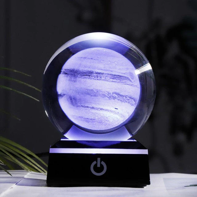 Laser Engraved Solar System LED Lamp - Image 2