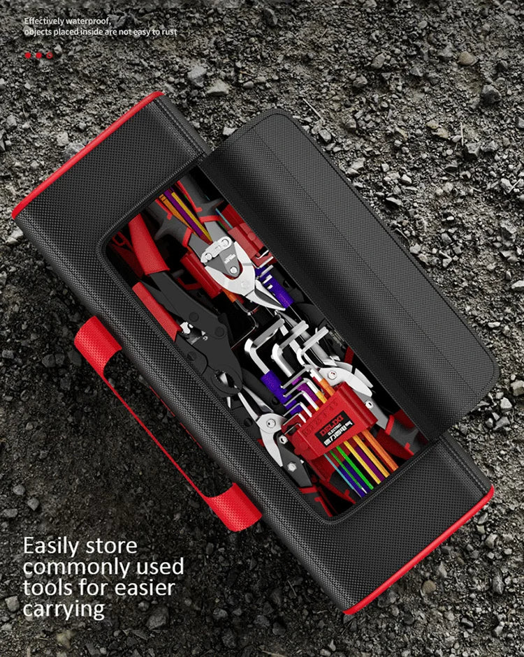 DELIXI Japanese Heavy-Duty Waterproof Rugged Oxford Compact Tool Carrier - Image 10