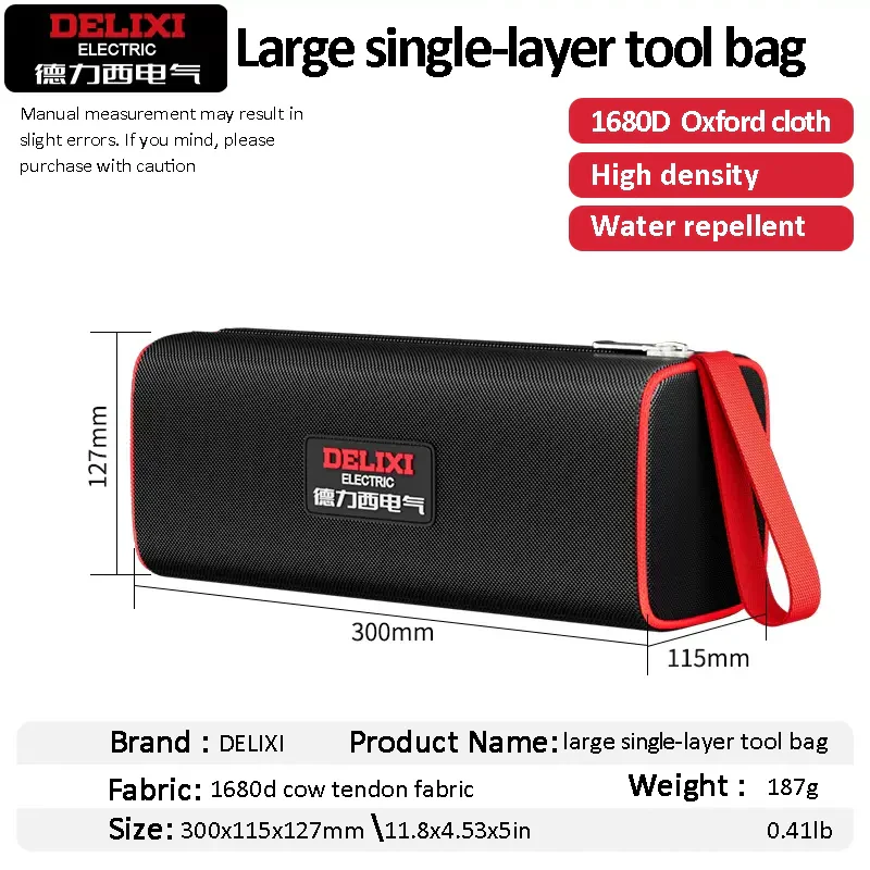 DELIXI Japanese Heavy-Duty Waterproof Rugged Oxford Compact Tool Carrier - Image 20