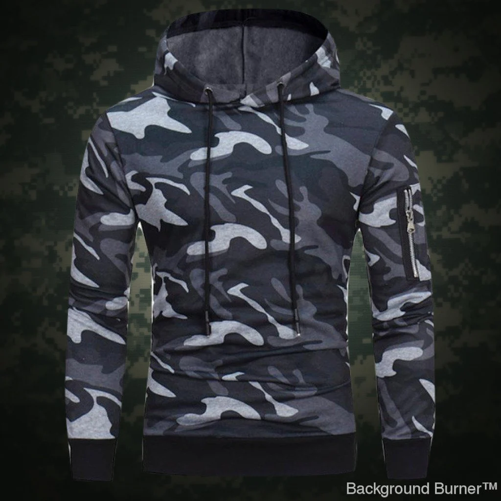 Delta 433 -Tactical Side Pocket Camouflage Hoodie - Image 2