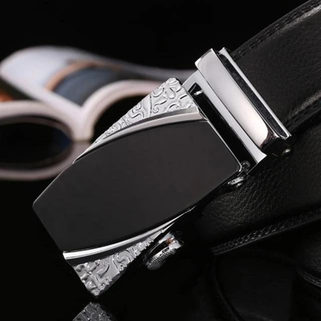 Heroic™ Automatic Buckle Leather Designer Belt For Men - Image 14
