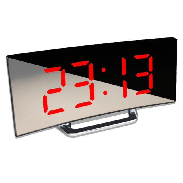 Digital Curved Mirror Smart Alarm Clock - Image 6