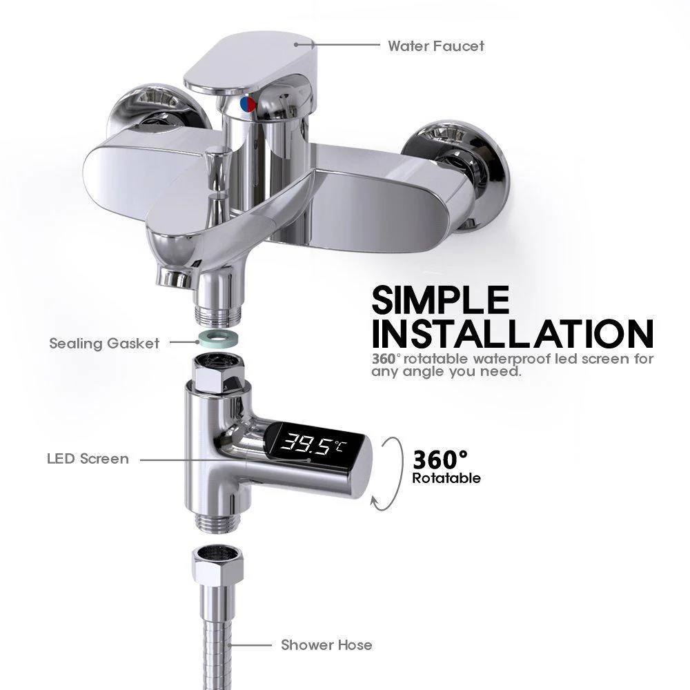 Digital LED-Display Shower Thermometer - Image 4