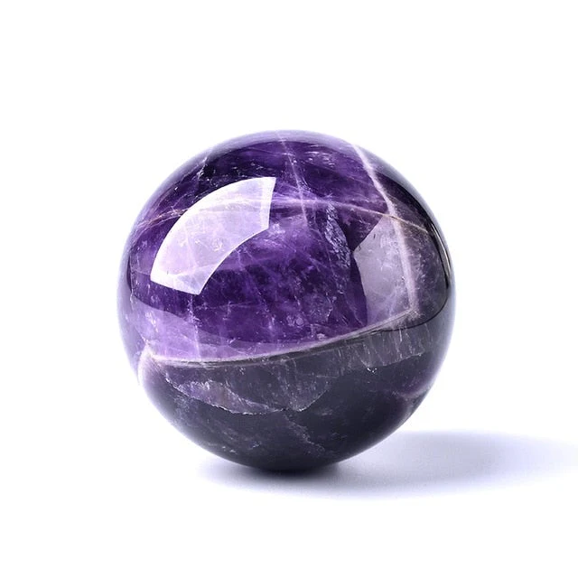 Natural Dream Crystal Quartz Ball With Decorative Base - Image 19