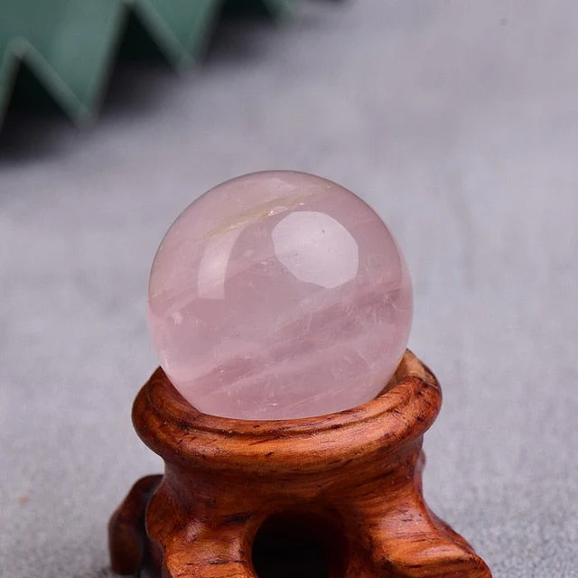Natural Dream Crystal Quartz Ball With Decorative Base - Image 7