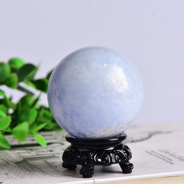 Natural Dream Crystal Quartz Ball With Decorative Base - Image 8
