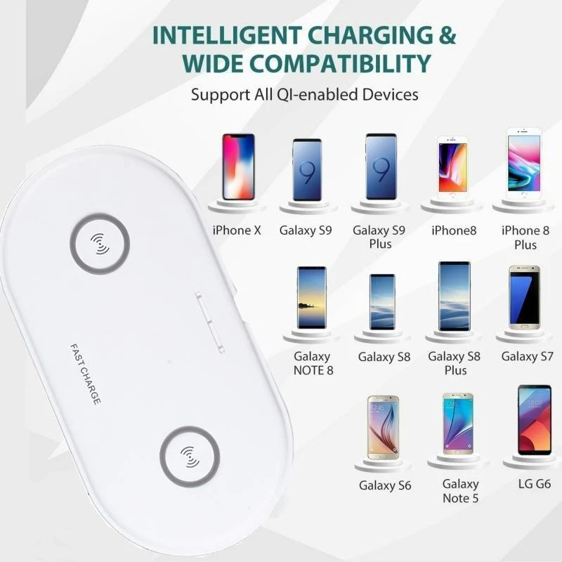 Dual-Coil Qi Wireless Quick-Charge Pad - Image 7