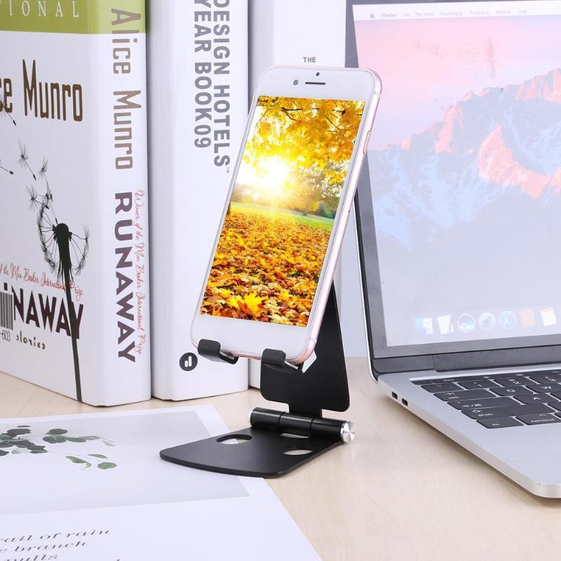 Dual-Hinge Multi-Angle Aluminum Phone/Tablet Stand - Image 13