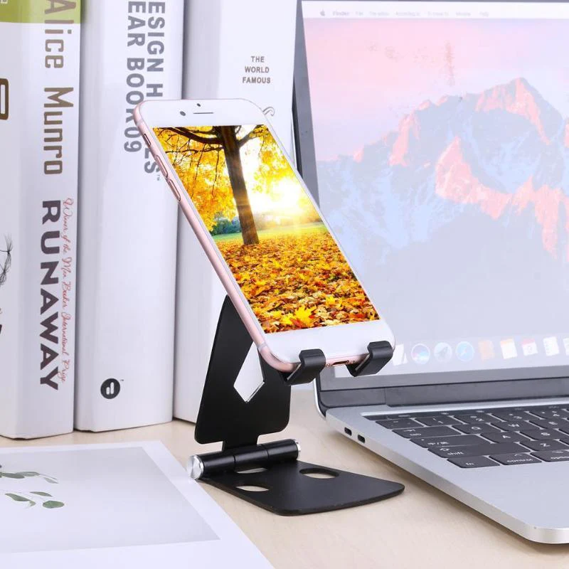 Dual-Hinge Multi-Angle Aluminum Phone/Tablet Stand - Image 14
