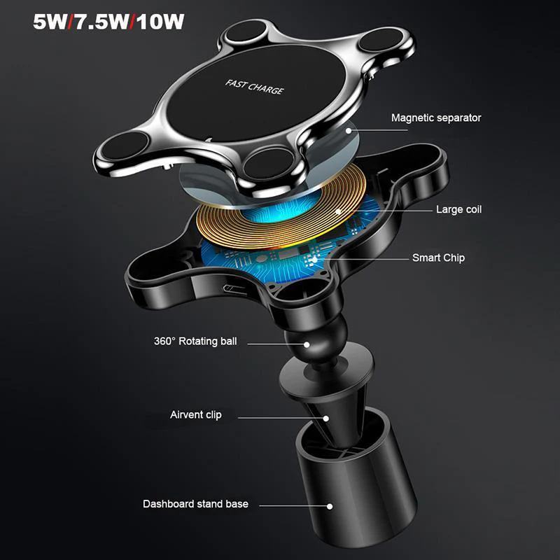 2-IN-1 Qi-Wireless Magnetic Phone Charger - Image 8