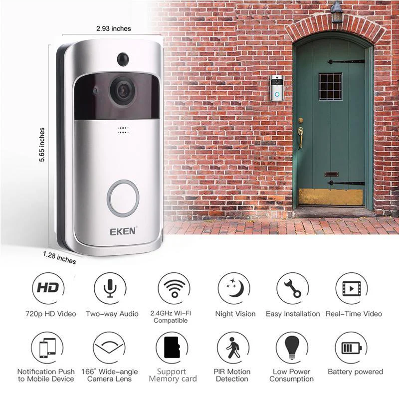EKEN™ V5 Smart Wireless WiFi Video Doorbell Camera - Image 11