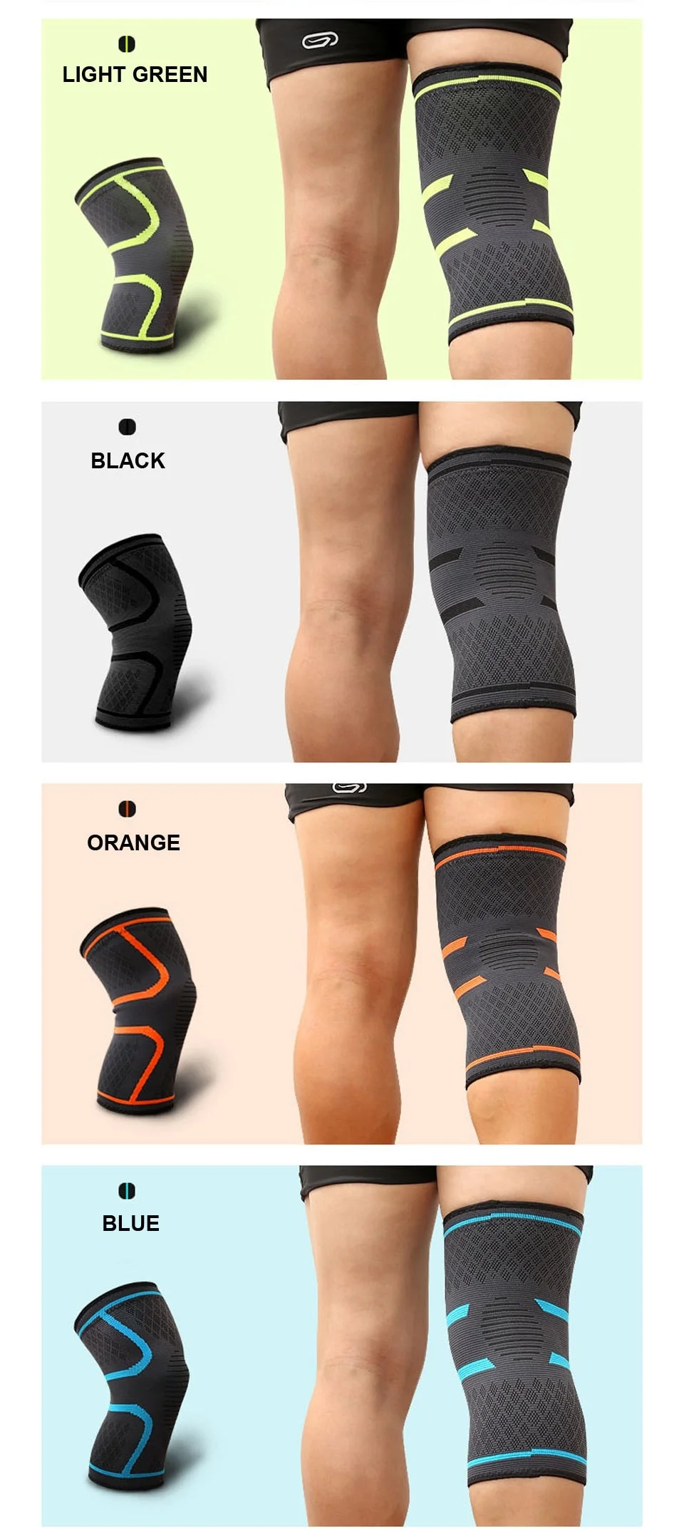 Elastic Knee Support Compression Brace (1pc) - Image 14