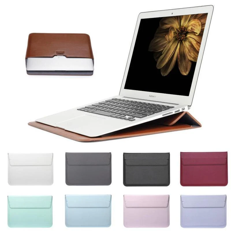 Leather Laptop Case with Stand Function