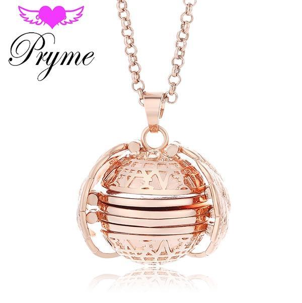 Elegant Angel Wings 6-Photo Locket Necklace - Image 3