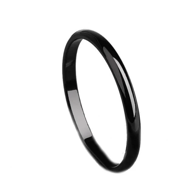 Elegant One-Piece Unisex Thin-Band Ring - Image 5