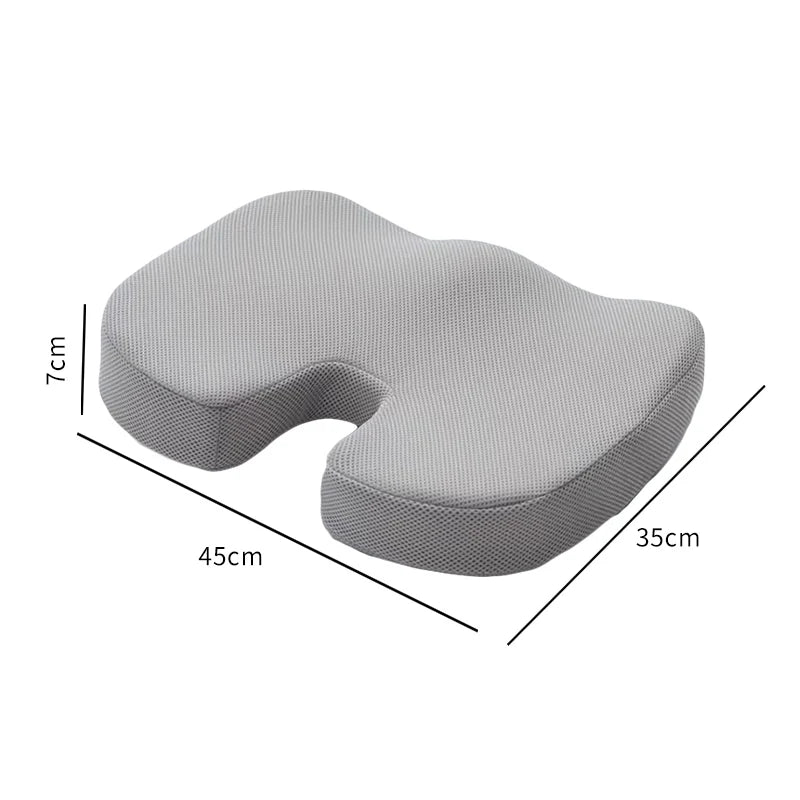 Ergonomic Dual-Layer Memory Foam + Cooling Gel Tailbone Pressure Relief Cushion - Image 8