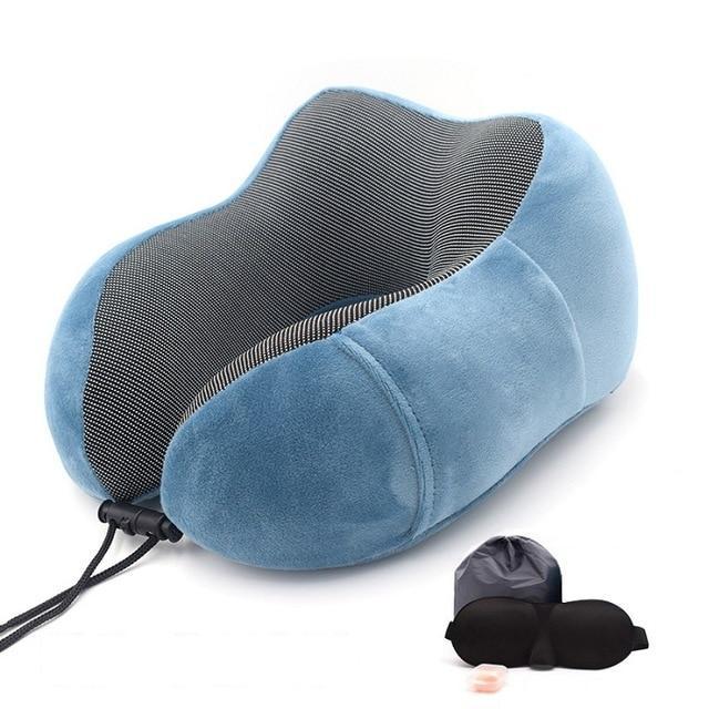 Ergonomic Memory Foam Travel Neck Pillow kit - Image 12