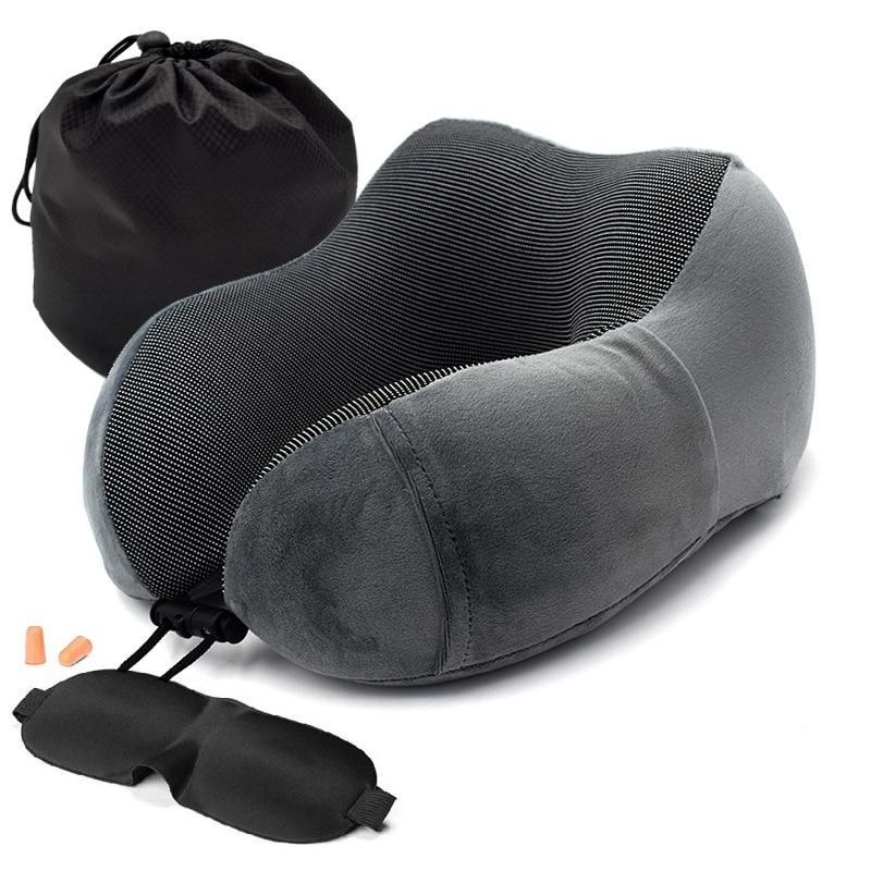 Ergonomic Memory Foam Travel Neck Pillow kit - Image 8