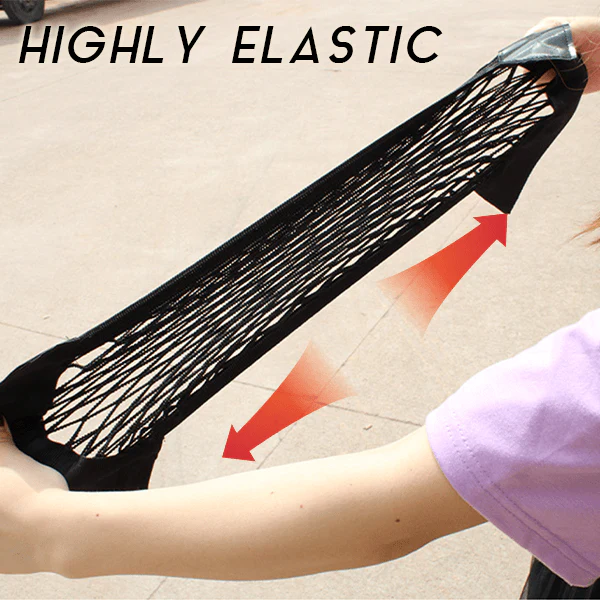 Extended Car Double Net Velcro Organizer Pocket - Image 2