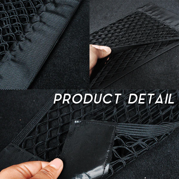 Extended Car Double Net Velcro Organizer Pocket - Image 7