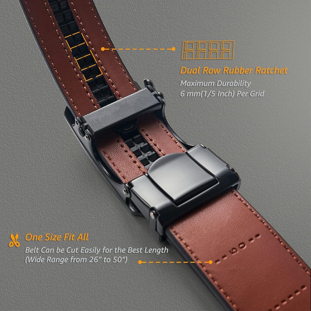 One-Handed Operation Automatic Buckle Holes-Free Micro-Adjustable Belt - Image 21