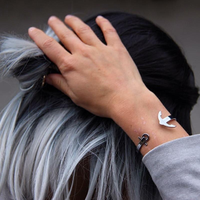 FEZ- Anchor Cuff Bracelet - Image 4