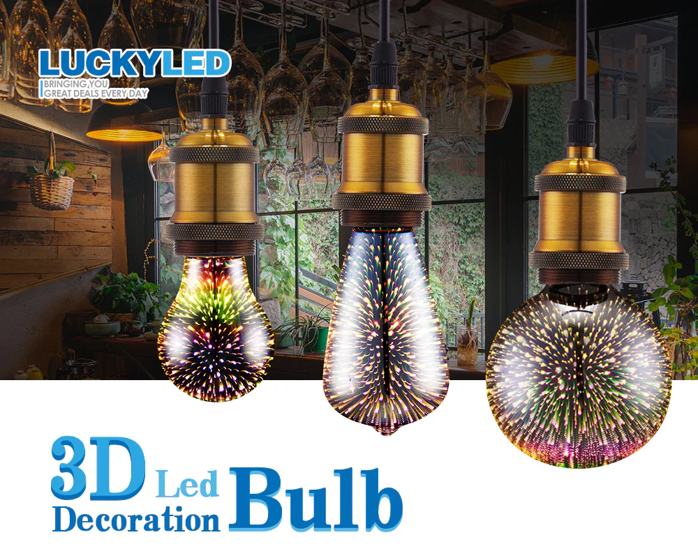 3D Magical Firework Led Light Bulb - Image 4