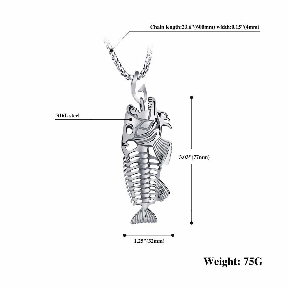 Fish Bone Pendant - Image 4