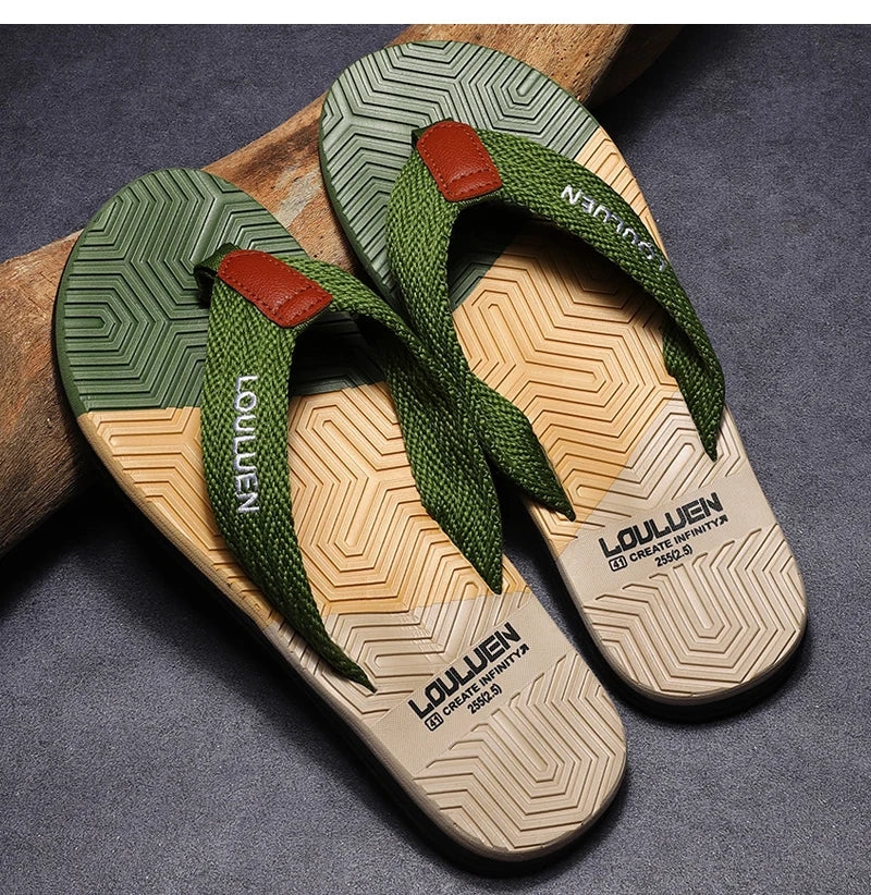 Waterproof & Anti-Slip Flexible Men's Cushioned Summer Flip Flops - Image 10