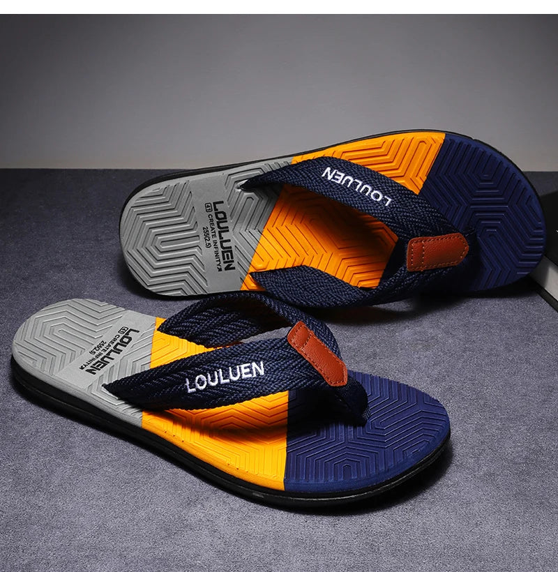 Waterproof & Anti-Slip Flexible Men's Cushioned Summer Flip Flops - Image 11