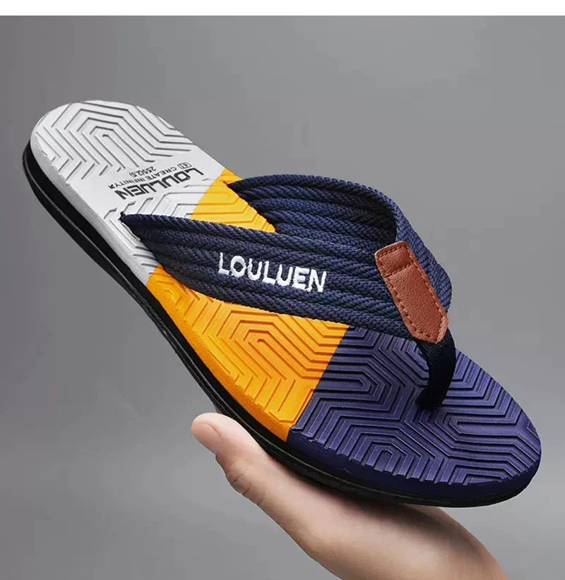 Waterproof & Anti-Slip Flexible Men's Cushioned Summer Flip Flops - Image 14