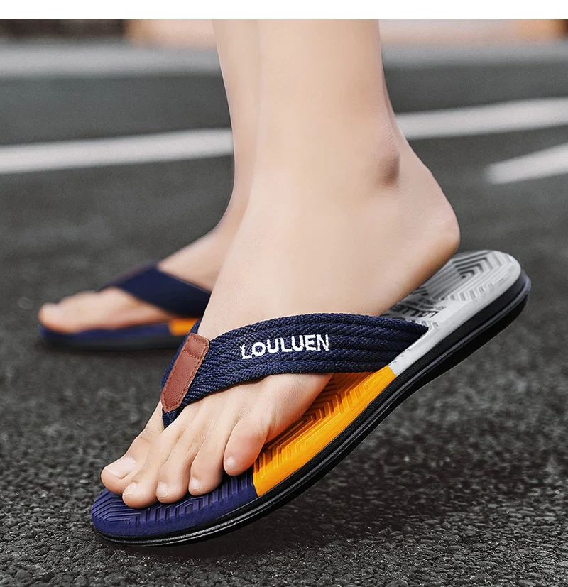 Waterproof & Anti-Slip Flexible Men's Cushioned Summer Flip Flops - Image 15