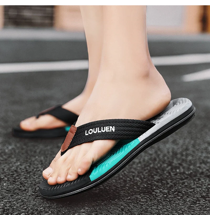 Waterproof & Anti-Slip Flexible Men's Cushioned Summer Flip Flops - Image 16