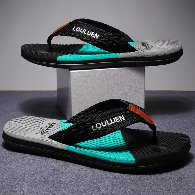 Waterproof & Anti-Slip Flexible Men's Cushioned Summer Flip Flops - Image 3