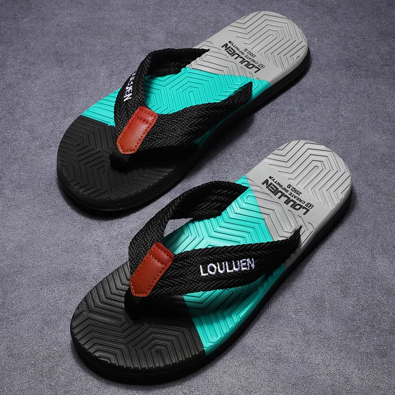 Waterproof & Anti-Slip Flexible Men's Cushioned Summer Flip Flops - Image 6