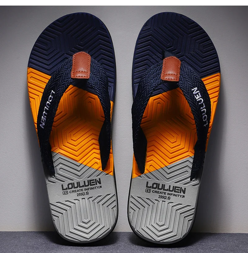 Waterproof & Anti-Slip Flexible Men's Cushioned Summer Flip Flops - Image 8