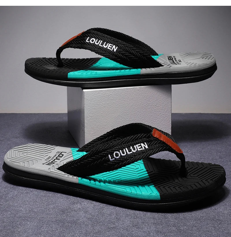 Waterproof & Anti-Slip Flexible Men's Cushioned Summer Flip Flops - Image 9