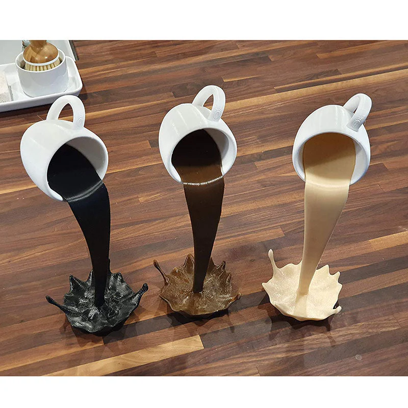 Floating Coffee Cup Art Sculpture - Image 3